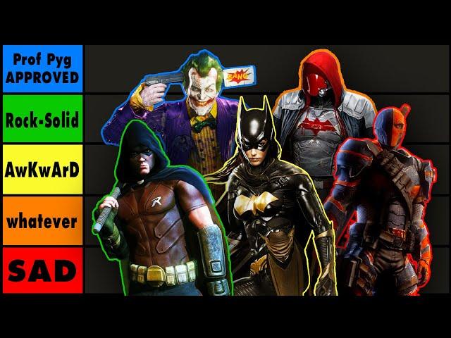 Who's the BEST Playable Character? (Not Batman) | Arkham Tier List