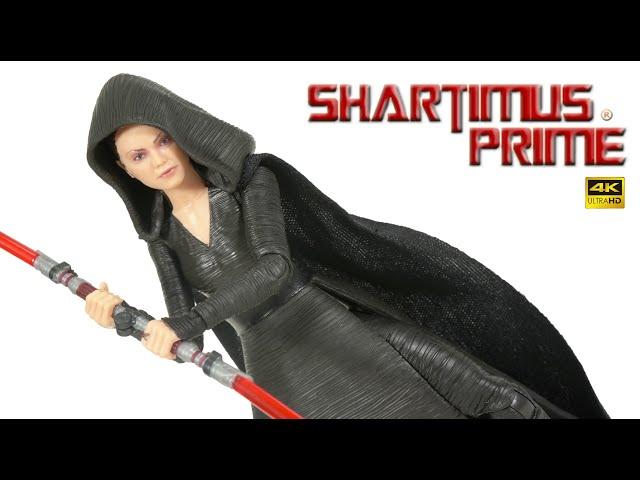 Star Wars Dark Side Vision Rey Black Series The Rise of Skywalker Movie 4K Action Figure Review