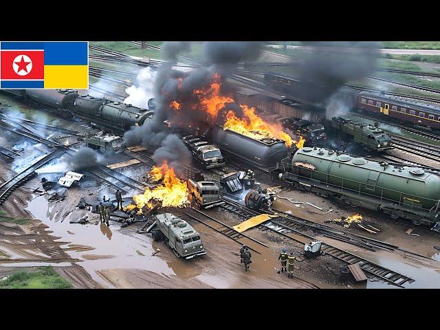 Top 30 Mins of Trains Full of North Korean Elite Soldiers Blown Up by Ukrainian Missiles - Arma 3