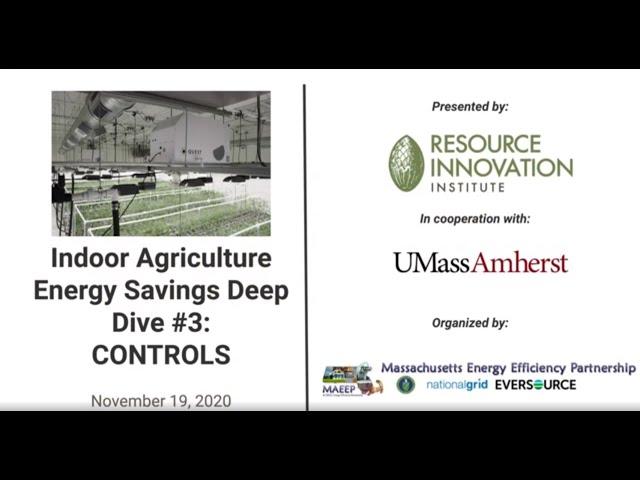 MAEEP Indoor Ag Energy Savings Deep Dives: Controls - Dimming Considerations