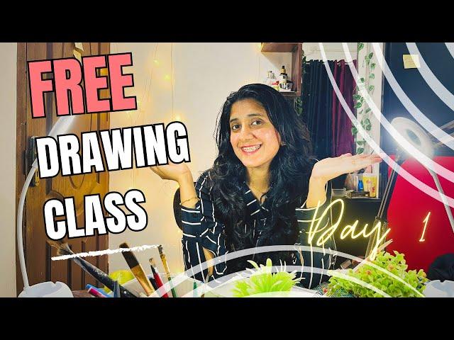 Drawing class by one million shades/ free drawing class/ pencil drawing class/ one million shades