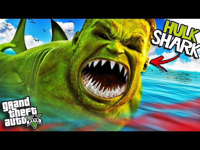 The HULK SHARK has ATTACKED GTA 5 (Mod)