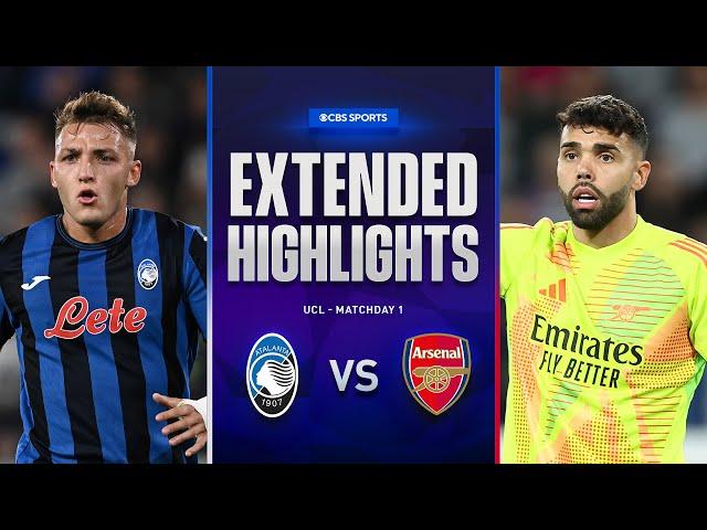 Atalanta vs. Arsenal: Extended Highlights | UCL League Phase MD 1 | CBS Sports Golazo