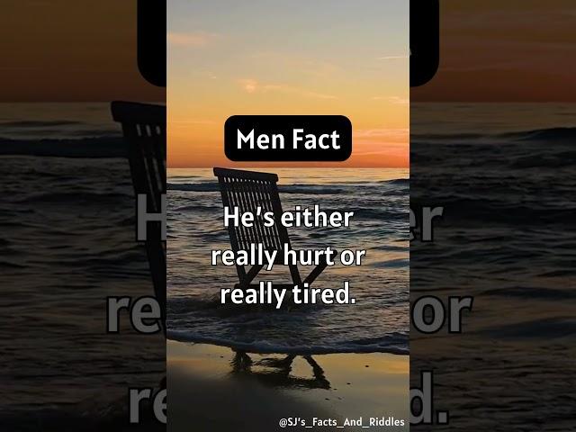 Men Fact #1 #MenFacts #Shorts #DidYouKnow #FunFacts #MensLife #InterestingFacts #ManTalk #MensWorld