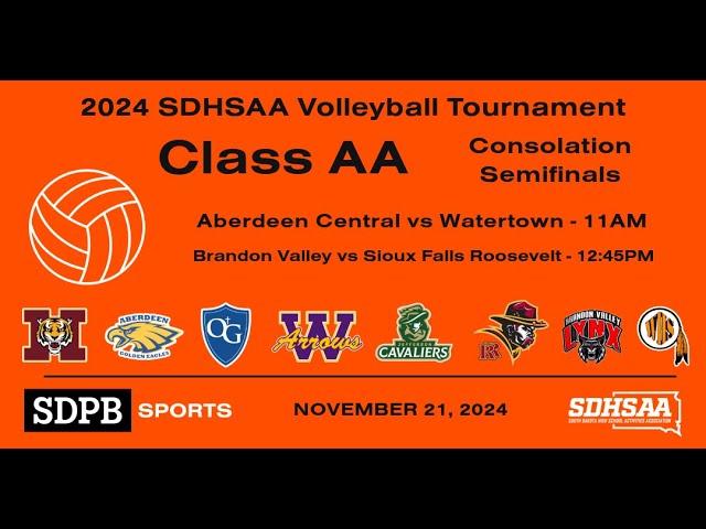 2024 SDHSAA Volleyball Championships Class AA (Consolation Semifinals) | SDPB Sports