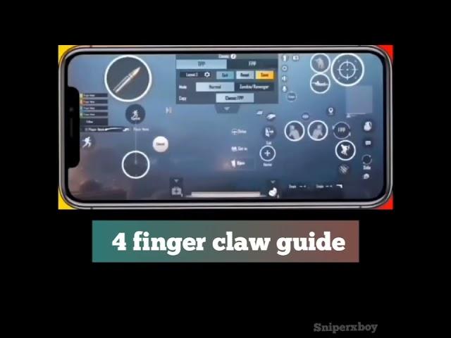 4 finger claw guide in pubg mobile #shorts #pubg