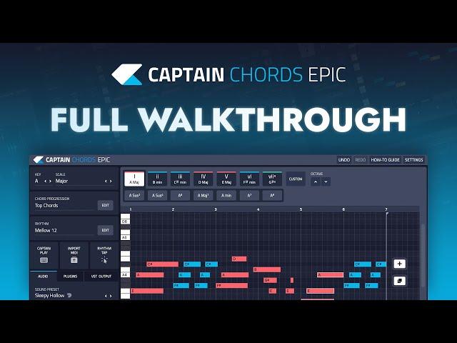 Captain Chords Epic Full Walkthrough/Captain Plugins Tutorial/ Chord Progression Generator