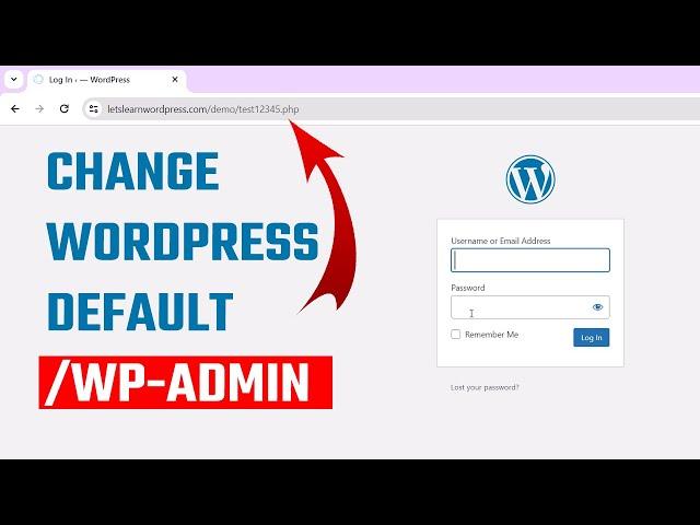 Change WordPress /wp-admin login page NO PLUGIN | NO codes either