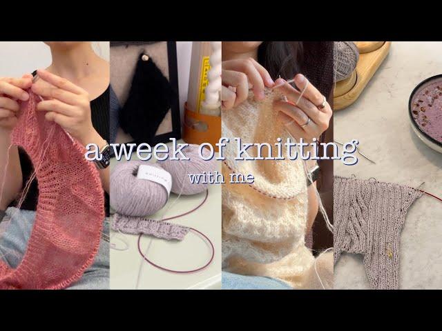 How Much Can I Knit in a Week (with a 9-6 full time job) · A Week of Knitting with Me