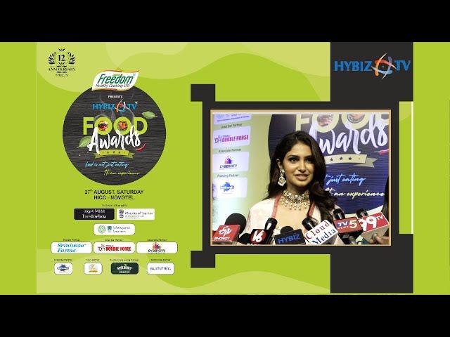 Miss India 2020 Manasa Varanasi | First Edition of HybizTv Food Awards 2022 | Hybiztv