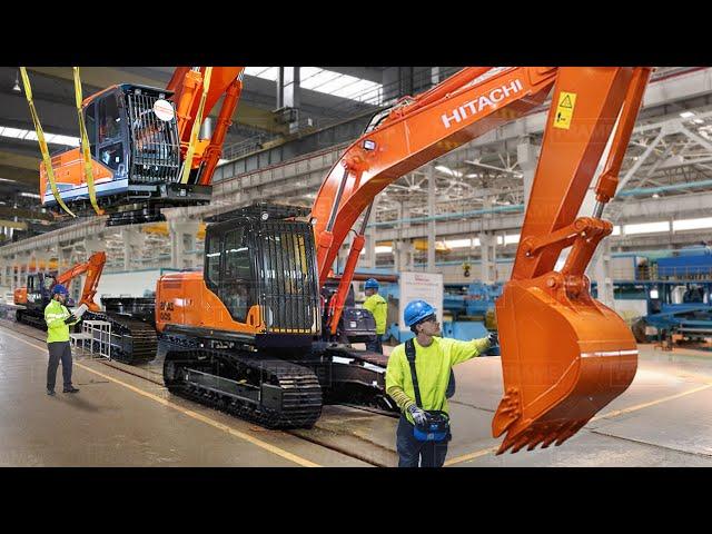 Inside Billions $ Giant Factories Producing Massive Excavators - Production Line