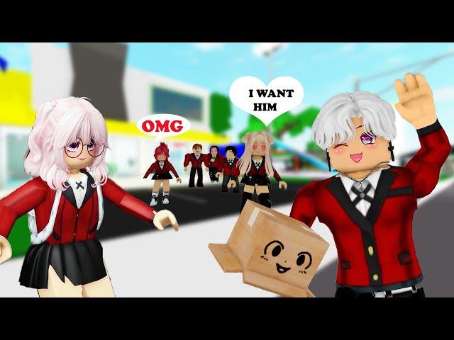  HANDSOME Boy WON'T show FACE in school | Episode  1+2 | Story Roblox