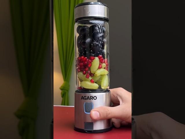 Mix Fruit Juice In Portable Blender !!