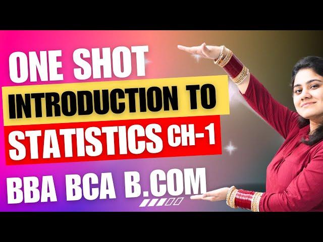 Introduction to Statistics|Statistics chapter-1|BBA|BCA|B.com|Dream Maths