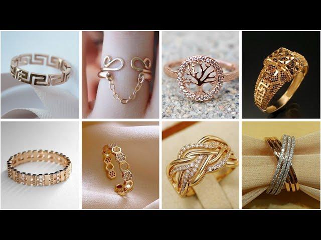 Beautiful gold ring designs for women // latest gold rings // gold rings