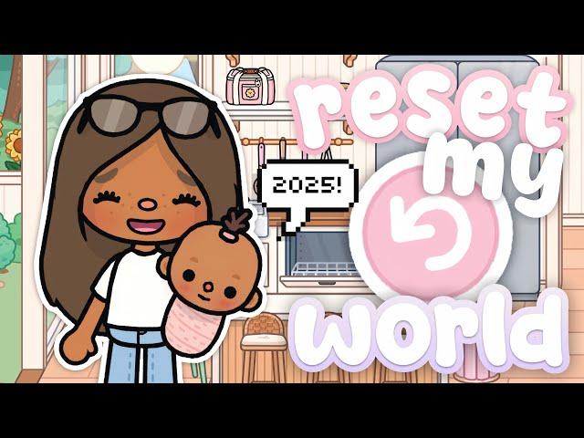 Resetting My ENTIRE TOCA WORLD FOR 2025!  | with voices  | Toca Life World