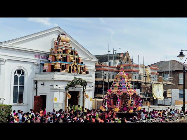 Live London Ealing Shri Kanaga Thurukka Amman Temple Chariot Festival 14.08.2022 Part 1