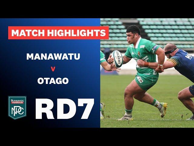 RD 7 HIGHLIGHTS: Manawatū v Otago (Bunnings NPC 2024)