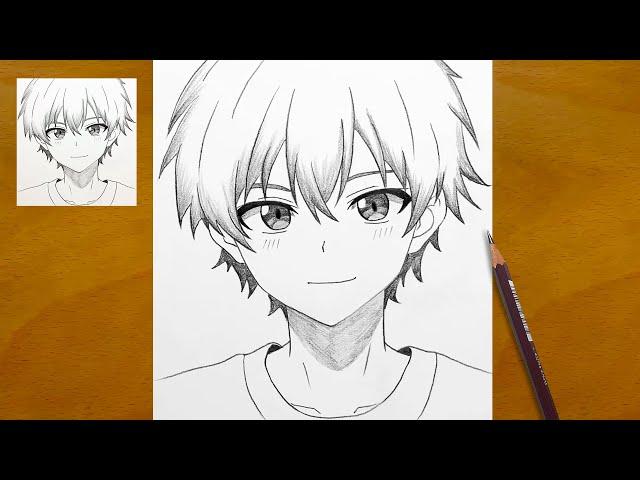 How to Draw Anime Boys Step-by-Step | Pencil Art Showcase