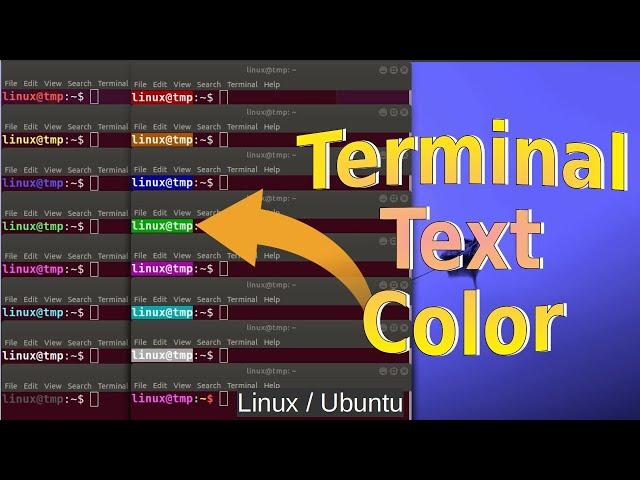 How to change Text color of Terminal in Ubuntu | Linux