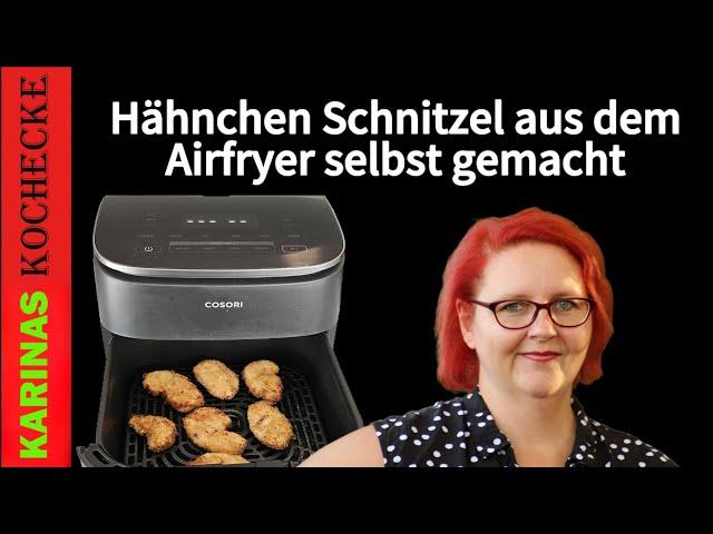 Airfryer Rezept selbst Panierte Mini Hähnchen Schnitzel saftig & lecker