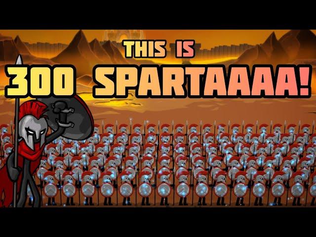 Stick War 3 - THIS IS SPARTA! 300 Speartons In The Battlefield! Stick War 3 Epic And Funny Montage