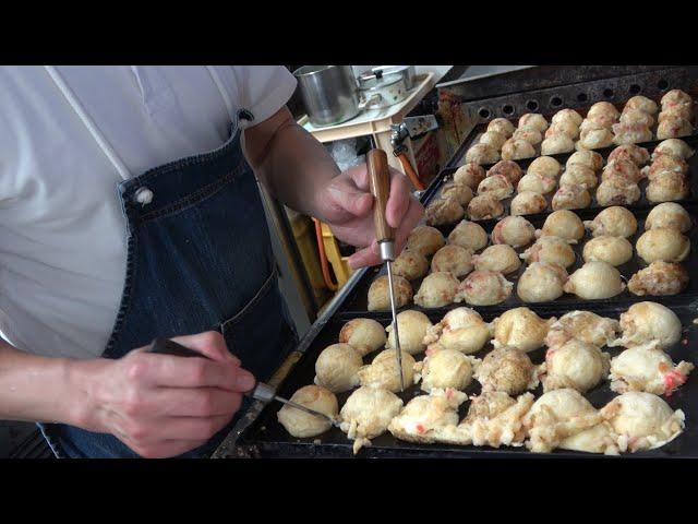 大阪のたこ焼き　プロが焼くたこ焼き(五味焼)　Delicious Takoyaki of Osaka Kadoma　大阪门真的美味章鱼烧烤