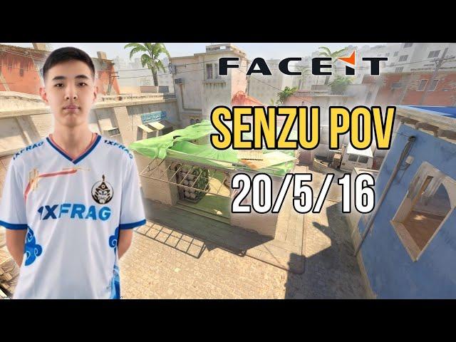 Senzu POV + VOICE COMMS CS2 FACEIT ( 20/5/16 ) August 6th 2024