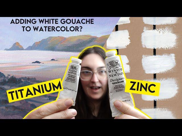 Adding WHITE GOUACHE to WATERCOLOR (and comparing 5 BRANDS of white gouache)