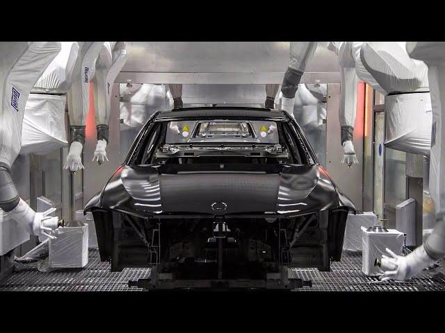 How is a new car painted at the factory ? // BMW Paint Shop