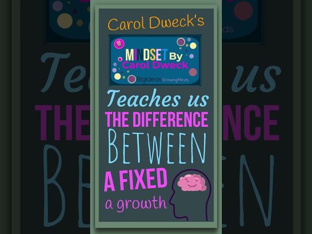 Mindset by Carol Dweck. Animated Summary