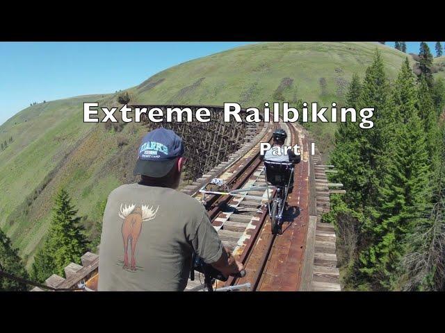 Extreme Railbiking Part 1, Life is Like a Mountain Railway, Rail Bikes on Abandoned Railroads.