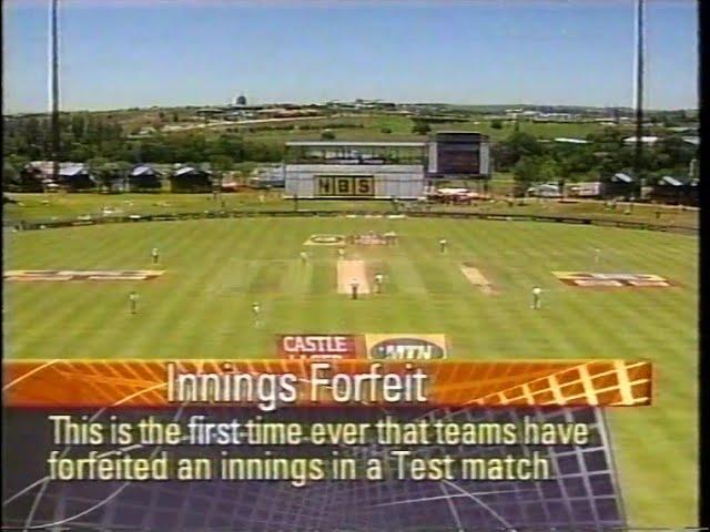 SOUTH AFRICA v ENGLAND 5th TEST MATCH DAY 5 CENTURION JANUARY 18 2000 ORIGINAL UK BROADCAST