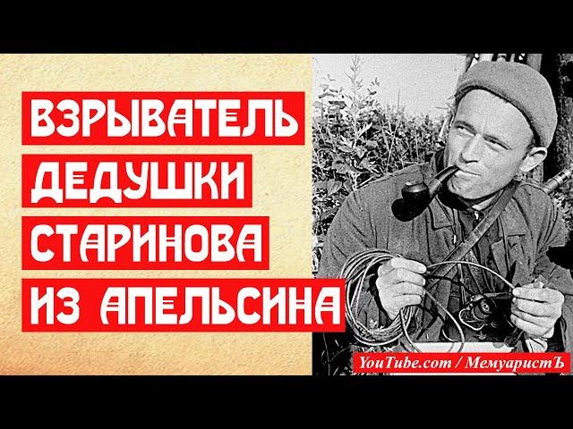 Апельсиновый взрыватель сапера Старинова