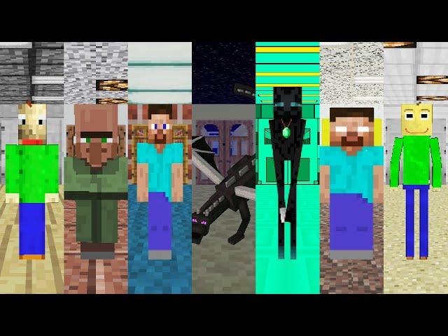 Everyone Baldi's 7 Minecraft Basics Mods - ALL PERFECT!