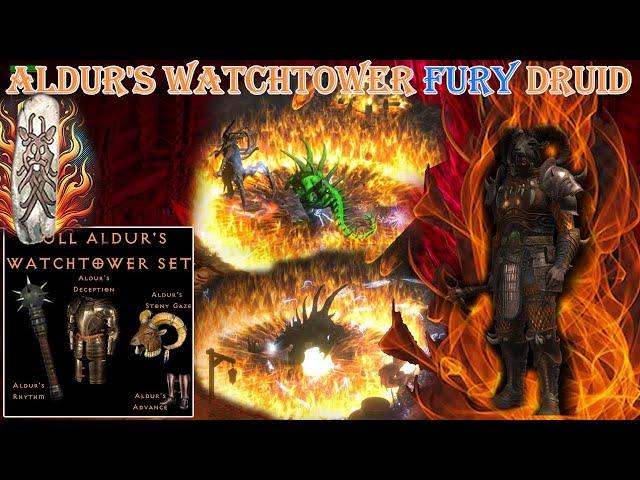 Diablo 2 Resurrected - Sets Aldur's Watchtower Fury Druid Build Uber Tristram