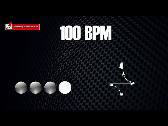 Base de batería en 4/4 a 100 BPM "drum loop" para practicar