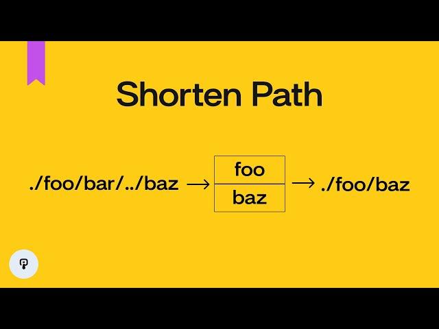 Shorten Unix Path | Stacks and Strings