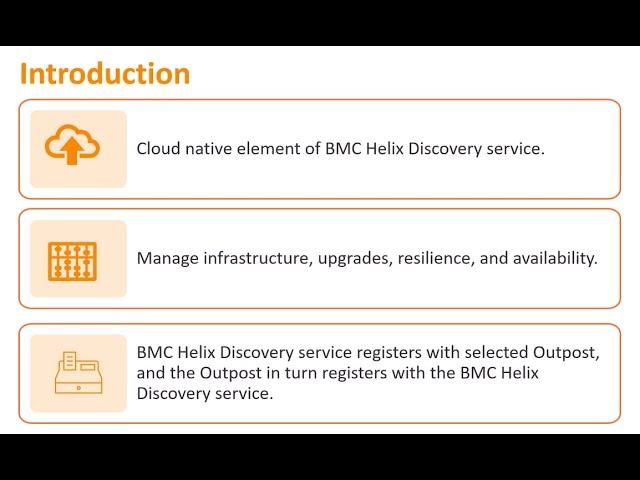 Overview of BMC Helix Discovery Outpost