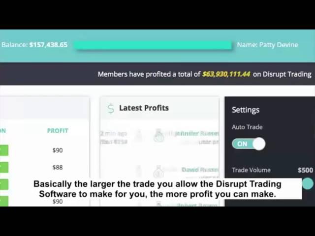 Disrupt Trading Review - Massive profits = Dream life