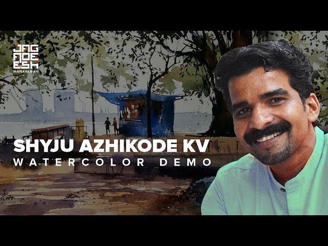 ARTIST -  Shyju Azhikode KV   Watercolor Demonstration (TIME LAPSE)