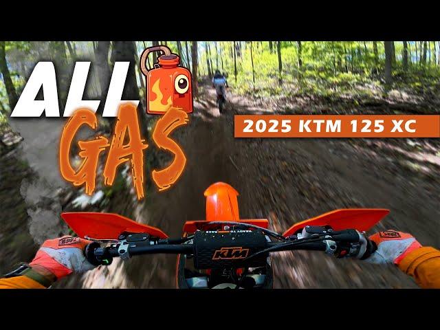 Testing the 2025 KTM 125 XC