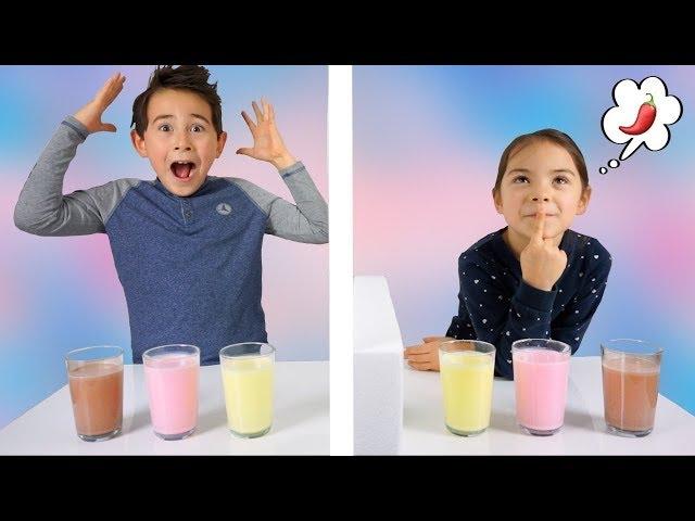 Twin Telepathy Milkshake Challenge! Bruder vs. Schwester | Wir sind Zwillinge? | Johann Loop