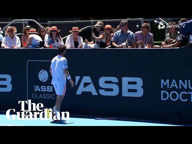 Cameron Norrie accidentally hits spectator with racket in Auckland loss