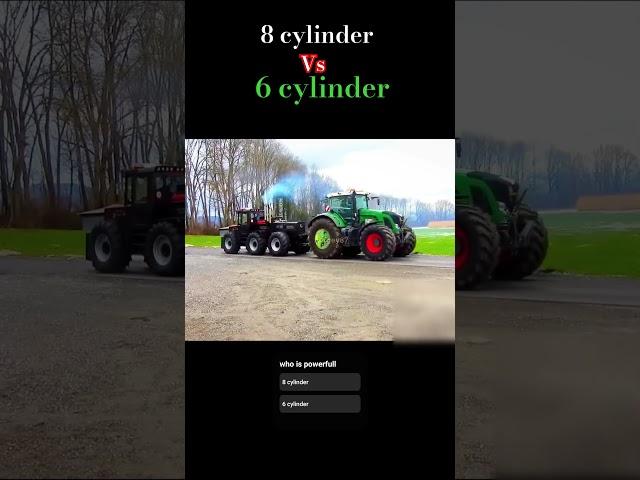 8 cylinder vs 6 cylinder tochan #tochanking #automobile #tractorpulling #farming #farmequipment