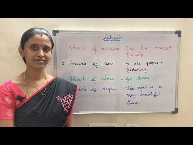 Adverb and its kinds  | Vi's learning path | In Tamil