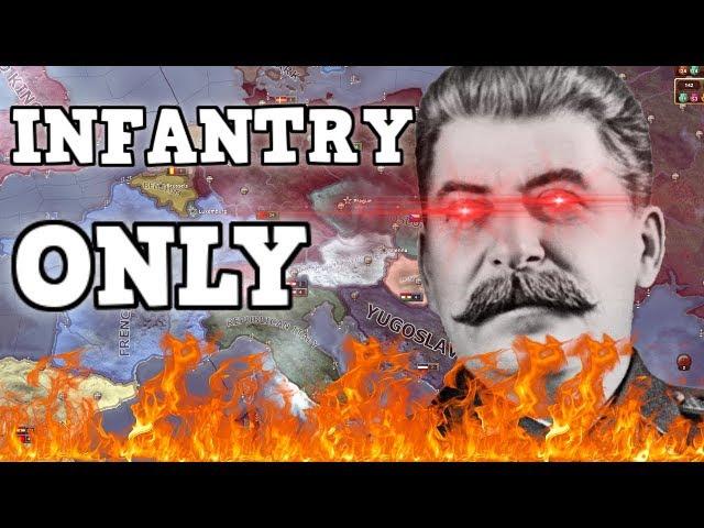 Infantry Only In Hearts Of Iron 4  -The Soviet Strategy (HOI4 Challenge)