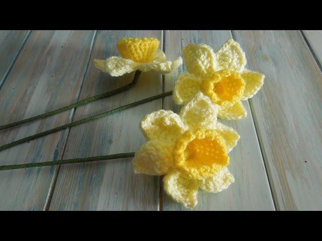 (crochet) How To Crochet a Daffodil - Yarn Scrap Friday