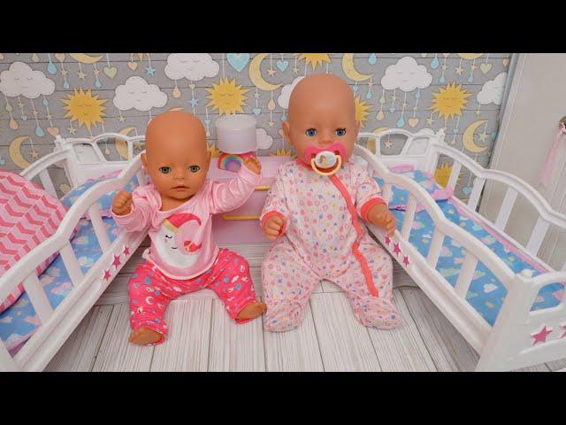 Baby Born doll Morning Routine Feeding and changing Compilation