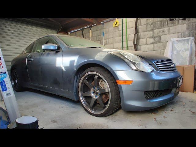 Barn find Skyline 350GT/G35 First start up in two years